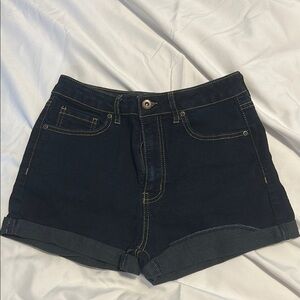 Forever 21 Black Jean Shorts High-Waisted Classic